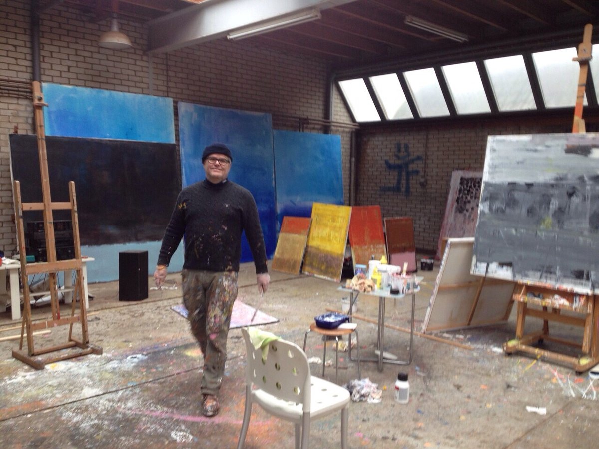 Geurt Jan de Heus in zijn atelier